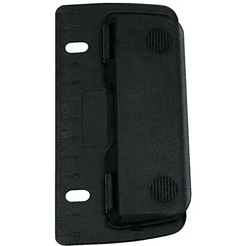 Wedo Taschenlocher 67801, schwarz, zum Einheften, Kunststoff, 2-fach Lochung