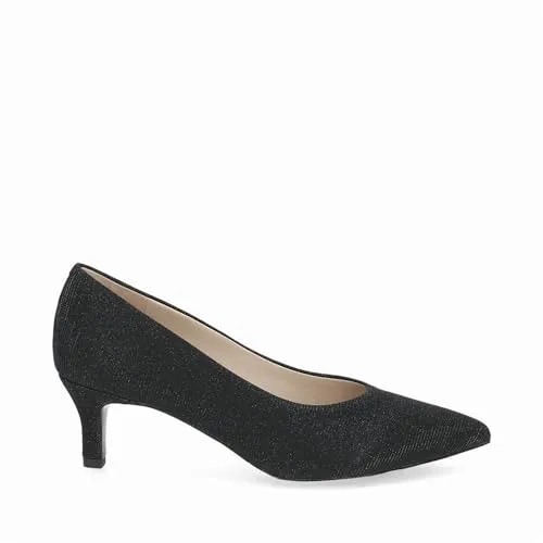 Peter Kaiser Damen Pumps 72447, Schwarz, 38 EU - Elegante Pumps mit Pfennigabsatz in Glitzeroptik, ideal für besondere Anlässe und festliche Feiern. Stilvoll und bequem für jeden Schritt.