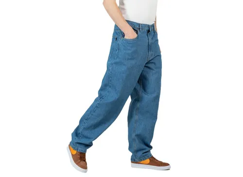 REELL Baggy Kids Hose origing mid blue Gr. 26/30 - Hochwertige Baggy Jeans für Kinder, ideal für aktive Abenteuer. Der bequeme Schnitt und 100% Baumwolle sorgen für optimalen Tragekomfort.