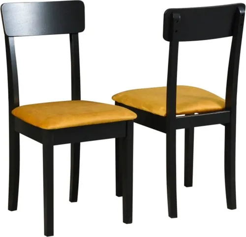 Esszimmerstuhl 2er-Set schwarz
