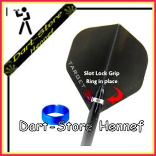 Sets = 6 St. Original TARGET Slot-Lock-Ringe, BLAU 2