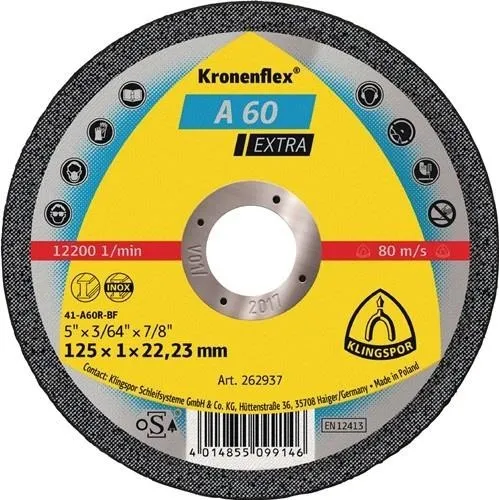 Klingspor Kronenflex A 60 Extra Trennscheiben 125 x 1 mm