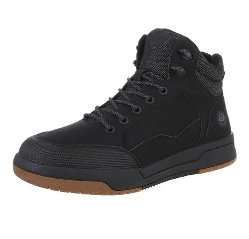 Coolwalk Herren Schnürschuhe Freizeit Stiefelette in Schwarz (88491779) - Modische Schnürstiefelette für Herren in Größe 42, ideal für Freizeit und Alltag. Robustes Obermaterial aus Synthetik und Textil sorgt für Komfort und Langlebigkeit.