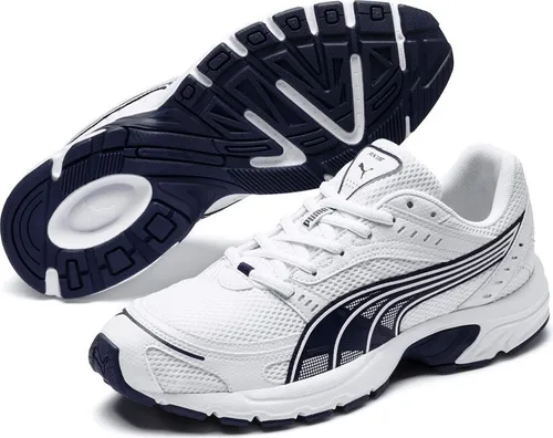 PUMA Unisex Axis Sneaker, White-Peacoat, 42.5 EU von PUMA