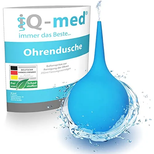 iQ-med Ohrenreiniger 200ml | Sicherer Ohrenschmalzentferner aus Silikon