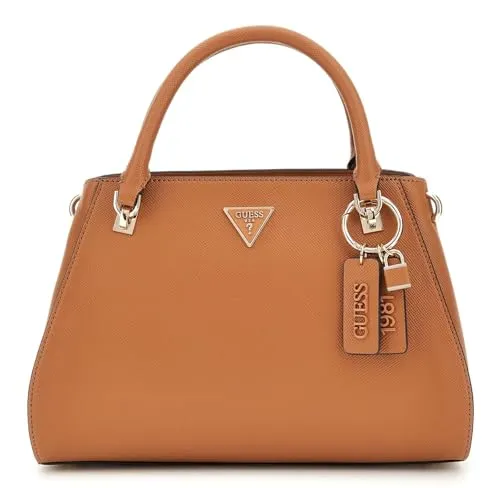 GUESS Noelle 2 Handtasche Licht Cognac - Damentaschen mit elegantem Design, aus hochwertigem synthetischem Material, perfekt für den täglichen Gebrauch oder besondere Anlässe.