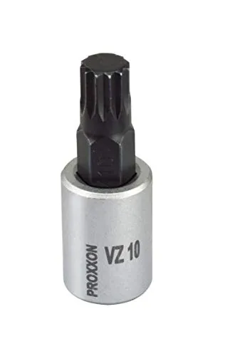 Proxxon Vielzahn-Einsatz 3/8“ (VZ 10, für Steckschlüssel, Klinge aus Chrom-Silicium-Mangan-Molybdän-Stahl, Ratschenschlüssel Einsatz) 23633