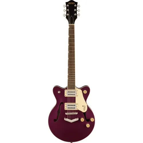 Gretsch G2655 Streamliner Center Block Jr Double Cut V-Stoptail Burnt Orchid Halbakustische Gitarre