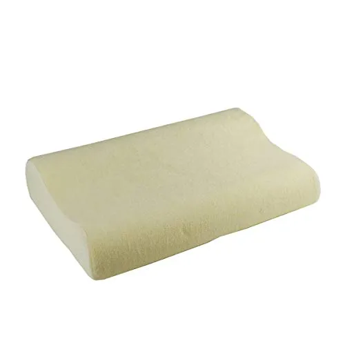 Remalux Nackenstützkissen Memoryfoam 48x30x10cm Polyester beige Nackenkissen Kopfkissen