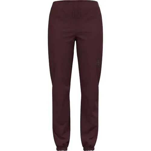 Odlo Damen Brensholmen Hose - Größe XS, rot - Langlaufhose aus winddichtem Softshell mit luftigerer Rückseite, ideal für kühle Loipentage oder gemütliches Cruisen