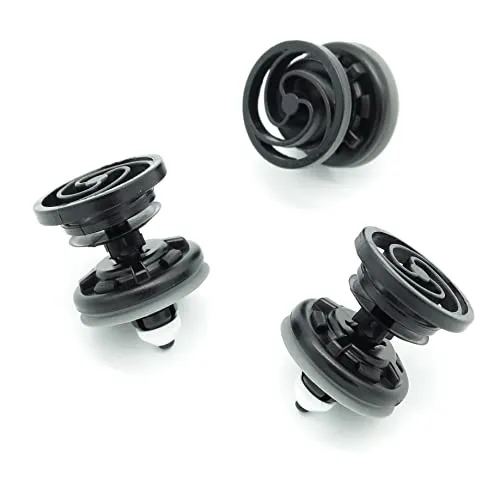VVO Fasteners- Schwarz Kunststoff-Clips. Türverkleidung vorne. Kompatibel mit einigen Volvo C30, V50, S40, C70, (Packung mit 10 Clips)
