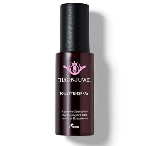 Produktbild Thronjuwel Toilettenparfum gegen WC-Gerüche, Toilettenspray bekannt aus Die Höhle der Löwen, Duftspray, WC Duft für Toilette & Bad, 50ml Geruchsneutralisierer für 100 Anwendungen
