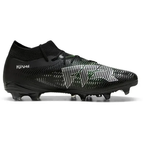 Puma Future 8 Match FG/AG - schwarzer Fußballschuh für kreative Spieler - Fußballschuhe mit leichtem Mesh-Obermaterial für optimale Passform und Stabilität. Erleben Sie 360-Grad-Agilität und kontrollierten Ballgriff für beeindruckende Spielzüge.