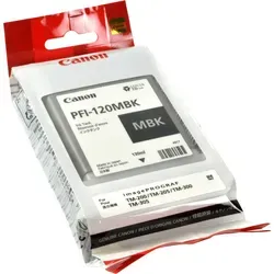 Canon Tinte 2884C001 PFI-120MBK - Original matte schwarze Tintenpatrone (130ml) für brillante Druckergebnisse in Canon imagePROGRAF und IPF Serien