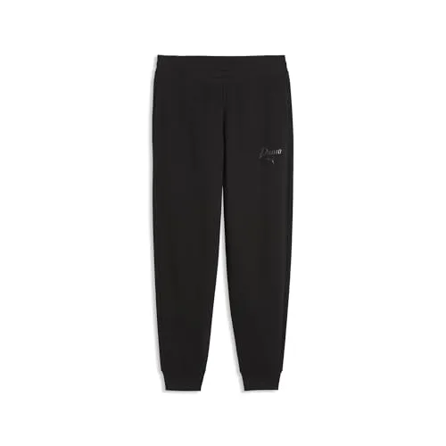 PUMA ESS Script Comfort Sweatpants TR cl PUMA schwarz - Bequeme Sweatpants aus hochwertigem French Terry, ideal für den Alltag. Mit mittlerer Bundhöhe und praktischen Seitentaschen für zusätzlichen Komfort.