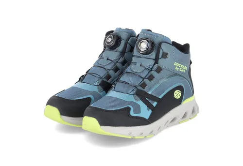 Dockers by Gerli Jungen Stiefel in Blau, Größe 40 - Wanderschuhe für Jungen, trendig und bequem, ideal für Abenteuer in der Natur.