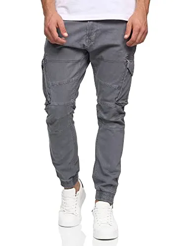 Indicode Herren Alex Cargohose - Wanderhosen aus elastischer Baumwolle für optimalen Sitz, vielseitig kombinierbar und mit 6 praktischen Taschen für alle Abenteuer.