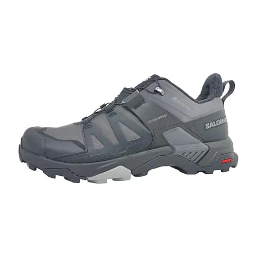 Salomon X Ultra 4 GTX Wanderschuhe für Herren - Grau 42 2/3 - Wanderschuhe mit exzellentem Halt und Komfort, ideal für anspruchsvolle Wanderungen und Outdoor-Abenteuer. Erlebe die innovative Technologie von Salomon für unvergessliche Naturerlebnisse.