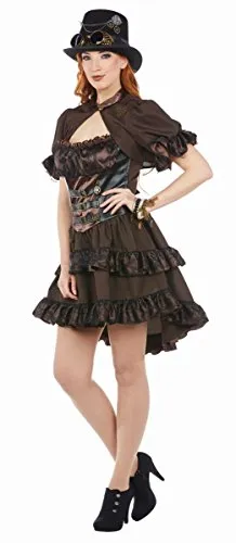 Rubie's Damen Kostüm Steampunk Lady Kleid Bolero Karneval Gr.38