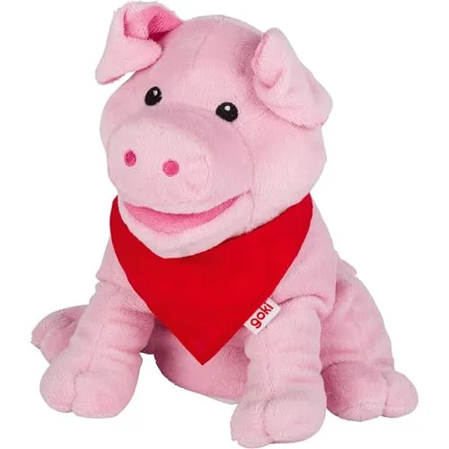 goki 51782 - Handpuppe Schwein Snelly rosa
