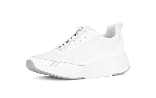 Gabor Damen Low-Top Sneaker – Sportliche Halbschuhe in Weiß - Modische Low-Top Sneaker für Damen, ideal für Freizeit und Sport. Mit leichtem Obermaterial und bequemer Sohle für hohen Tragekomfort. Perfekt für jeden Tag!