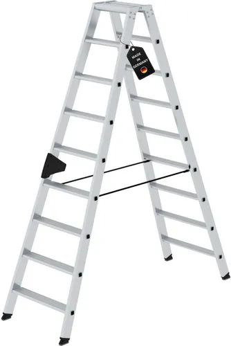 Stufen-Stehleiter beidseitig begehbar 2x9 Stufen
