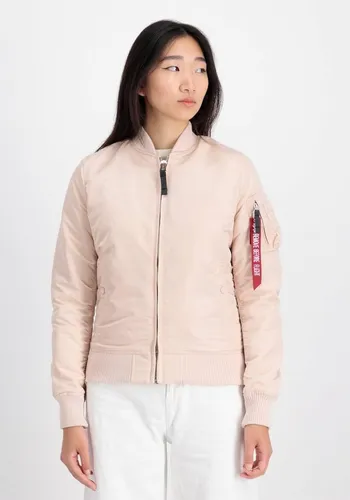 ALPHA INDUSTRIES Damen MA-1 VF 59 Wmn Bomberjacke, Pale Peach, Slim Fit - Funktionsjacke für Damen mit Slim Fit, stylischem orangenem Innenfutter und praktischem Pencil Pocket für zusätzlichen Komfort.