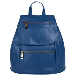 Cityrucksack SAMANTHA LOOK - Klassischer Rucksack aus echtem Leder - Rucksäcke aus 100% Rindleder, handlich und ideal für Citytrips. Mit mehreren Fächern für schnellen Zugriff auf Ihre Essentials und Made in Italy für höchste Qualität.