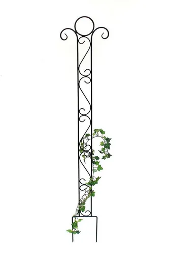 DanDiBo Rankhilfe Metall Classic 135 cm - Elegantes Rankgitter für Ihren Garten - Rankhilfe aus hochwertigem Metall, pulverbeschichtet und kunstvoll verziert. Ideal als Kletterhilfe und dekoratives Element in Ihrem Garten.