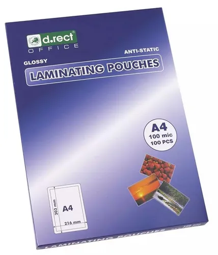 Folia laminacyjna A4 100 mic a'100 D.RECT D.RECT 5907674354888