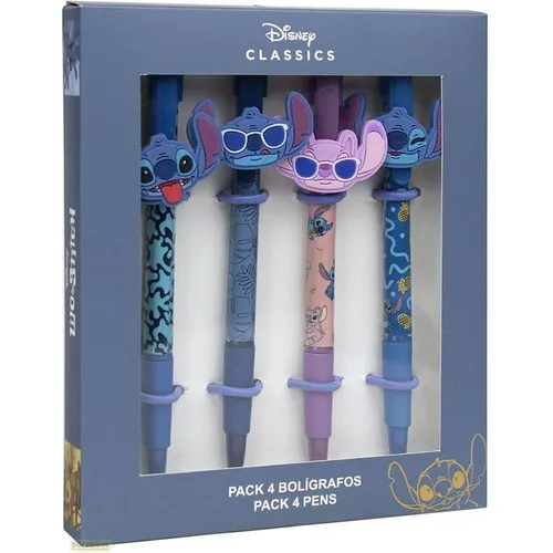Cerda DISNEY Stitch - Lot de 4x Stylos (Schwarz, 4 x) (35959339)