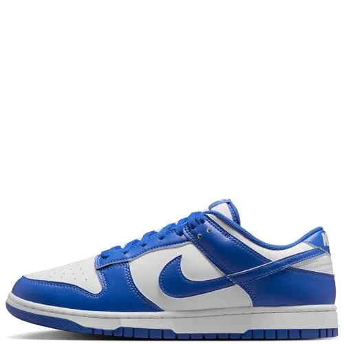 Nike Dunk Low Retro, Herren-Sneaker, White Hyper Royal, 44 EU