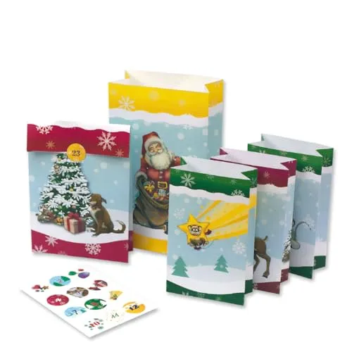 ROTH 24 Adventstütchen für Kinder zum Befüllen von Roth