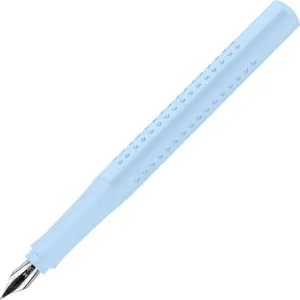 Faber-Castell Füller Grip 2010, Feder M, Links-und Rechtshänder, Kunststoff, blau / sky blue