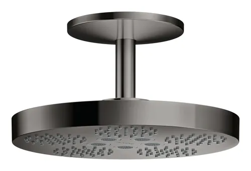 Axor One Kopfbrause 280 2jet Deckenmontage - Polished Black Chrome - Luxuriöse Brause mit zwei Strahlarten für ein individuelles Duscherlebnis, ideal für moderne Badezimmer.