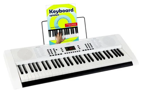 FunKey Home-Keyboard 61 Edition (300 Sounds, 300 Rhythmen) (Schüler-Set, inkl. Keyboardschule), mit Begleitautomatik und intelligente Lernfunktion