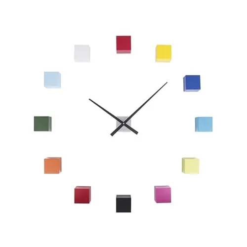 Karlsson KA5698MC DIY Cubic Uhr - Moderne Wanduhren, die individuell gestaltet werden können – Pflegeleicht und anpassbar für jedes Interieur, funktioniert mit 1 AA-Batterie.