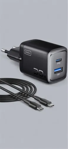 INIU 30W Ladegerät + Ladekabel | USB-C / USB-A | Schnellladegerät | Neu, OVP
