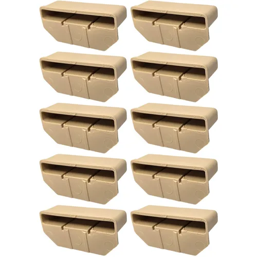 10x Lattenhalter Monolatte 63 x 8 mm Kunststoff Lattenrost Holzrahmen Bett Beige