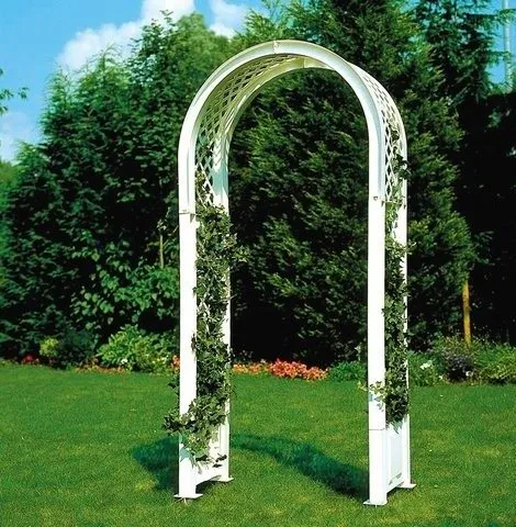 Bögen, Gitter, Laubengänge & Pergolen Weiß von KHW