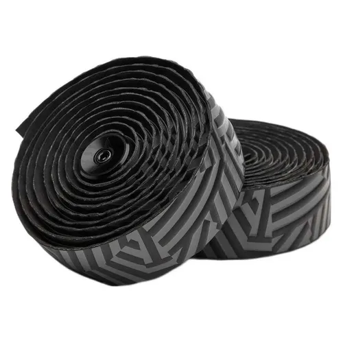 Pioneer Team Lenkerband Schwarz/Grau 3.5mm - Hochwertiges Lenkerband für Fahrräder, bietet optimalen Grip und Komfort beim Fahren. Ideal für sportliche Einsätze und lange Touren. Farbe: Schwarz/Grau, Dicke: 3.5mm.