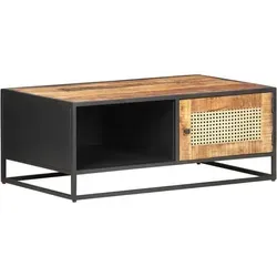 Maison Exclusive Couchtisch 90x50x35 Cm Raues Mangoholz Und