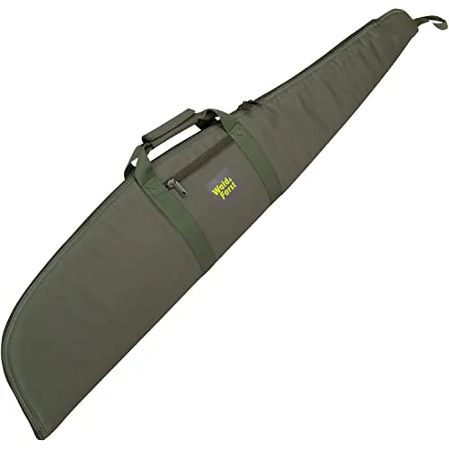 Wald & Forst Langwaffenfutteral Oliv - Gewehr-Weichkoffer, weich gepolstert mit verstellbarem Schultergurt und abschließbarem Schloss für sicheren Transport.