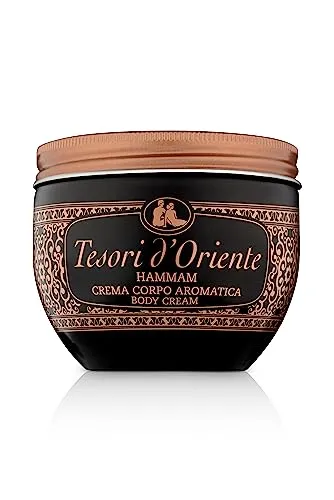 TESORI D’ORIENTE Körpercreme 'Hammam', 300 ml - Bodycremes mit Argan-Öl und Orangenblüte, verwandelt Ihr Badezimmer in einen orientalischen Wellness-Tempel für Körper und Sinne.
