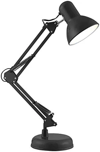Lunartec Schreibtischlampe alt: Retro-Schreibtischlampe mit 2 Gelenk-Armen, für E14-Lampe bis 60 Watt (Schreibtischlampe Gelenkarm, Lampe Schreibtisch, Leselampe Bett)