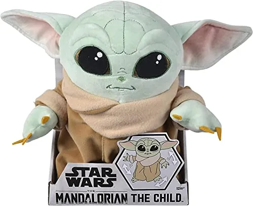 Simba 6315875802 - Mandalorian Ultimate Disney The Child Baby Yoda Plüschtier, 30 cm, offizielles Lizenzprodukt mit beweglichen Gliedern für kuscheligen Spielspaß für alle Altersgruppen