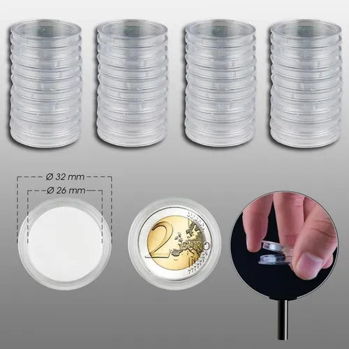 Münzkapseln Prophila 26 mm z. B. für 2 Euro Münzen 40