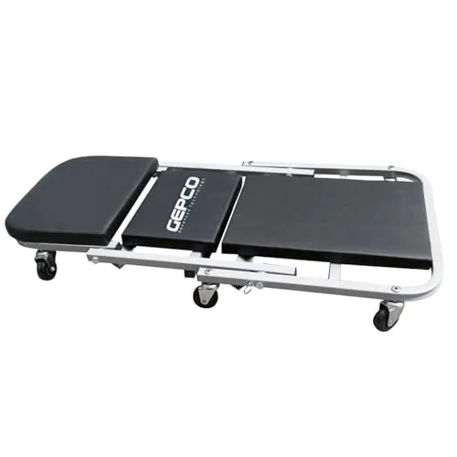 GEPCO Rollbrett Montagerollbrett Werkstattliege Montageliege Montagerollliege + Hocker