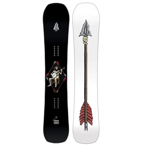 LIB TECH EJACK KNIFE WIDE Snowboard 2025 - 159W - All-Mountain Freestyle Snowboard für optimale Leistung im Backcountry. Mit C3 Camber und neuer Early-Rise-Spoon Nose für sanfte Landungen und kraftvolle Fahrten auf jedem Terrain.