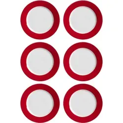 Ritzenhoff & Breker DOPPIO Dessertteller 20 cm 6er Set in rot von Ritzenhoff & Breker
